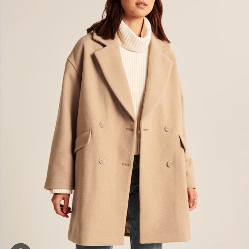Abercrombie Fitch Short Wool Blend Coat